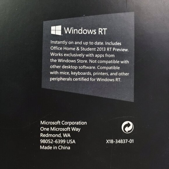 Microsoft Surface Tablet 32GB Windows RT 1516 Dark Titanium NIB Sealed - Picture 6 of 12